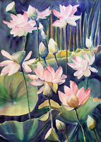 Lotus With Reeds 